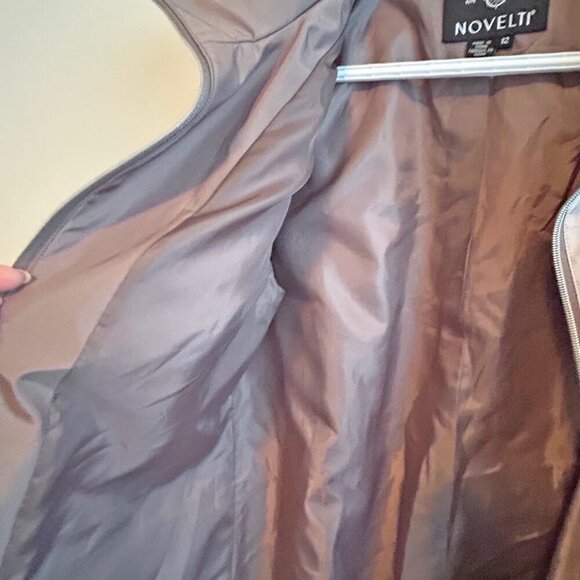 Ladie's coat, raincoat, 3 season, knee length, Beige, Size 12 - Picture 11 of 11